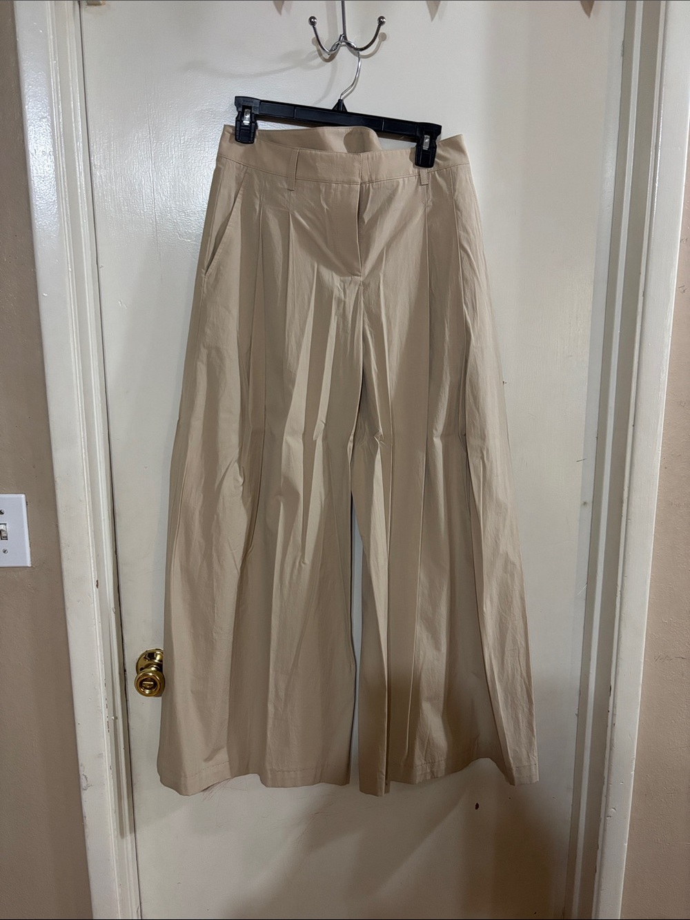 TWP Beige Wide-Leg High-Waist Pants